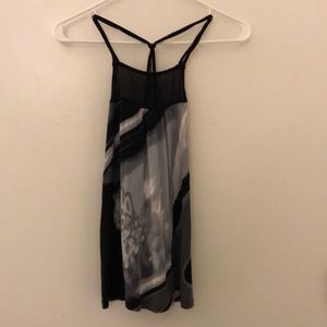 Marbled pattern racerback tank